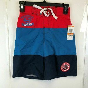 ​Epic Thread Boys Superman Swimming Trunks Small NWT